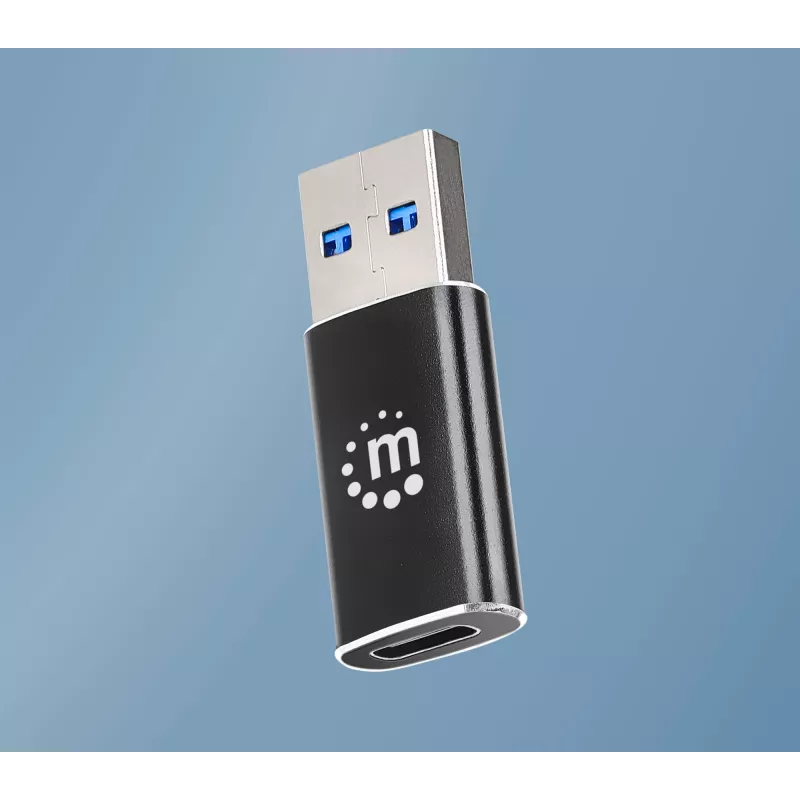 Manhattan 153980 adaptador de USB-C (fêmea) para USB-A (macho), USB 3.2 Gen 2, 10 Gbps