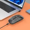 Rato sem fios Manhattan Transparente recarregável USB