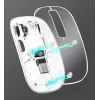 Rato sem fios recarregável USB Manhattan Transparente