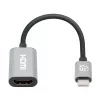 Manhattan 153973 adaptador de USB-C para HDMI, 4K 60 Hz, alumínio, Space Grey