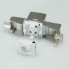 Conector fêmea Keystone ROLINE Cat.6a RJ-45 blindado, sem ferramentas, fino, prateado