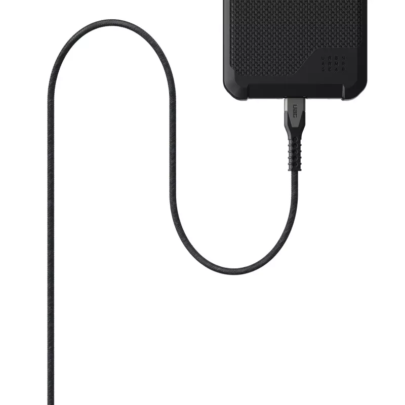 Cabo de alimentação USB-C para USB-C EATON Urban Armor Gear Kevlar Core 1,5 m, USB 2.0, preto/cinzento