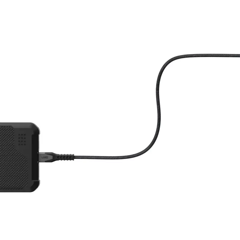 Cabo de alimentação USB-C para USB-C EATON Urban Armor Gear Kevlar Core 1,5 m, USB 2.0, preto/cinzento