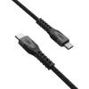 Cabo de alimentação USB-C para USB-C EATON Urban Armor Gear Kevlar Core 1,5 m, USB 2.0, preto/cinzento