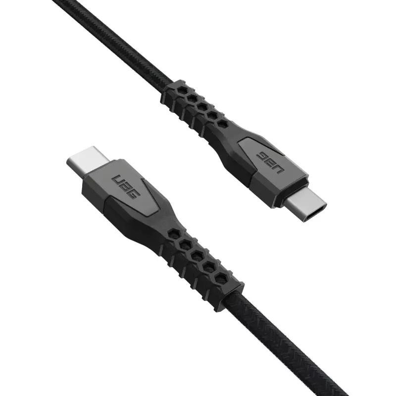 Cabo de alimentação USB-C para USB-C EATON Urban Armor Gear Kevlar Core 1,5 m, USB 2.0, preto/cinzento