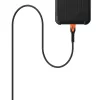Cabo de carregamento USB-C para USB-C Eaton 1,5 m – núcleo Kevlar, USB 2.0, preto/laranja