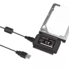 Adaptador para placa de interface LOGILINK AU0006C — USB Type-A para IDE/ATA e SATA, cabo de 1,2 m, preto
