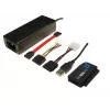 Adaptador para placa de interface LOGILINK AU0006C — USB Type-A para IDE/ATA e SATA, cabo de 1,2 m, preto