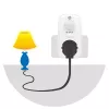 Adaptador de ficha de alimentação LogiLink PA0248 branco