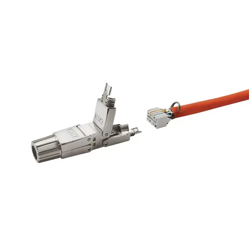 Conector de fios LogiLink MP0057 Cat.6A Cat.7 Cat.7A metálico