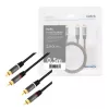 Cabo de áudio LogiLink CA1201 0,5 m 2 x RCA preto