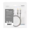 Cabo de áudio LogiLink CA1201 0,5 m 2 x RCA preto