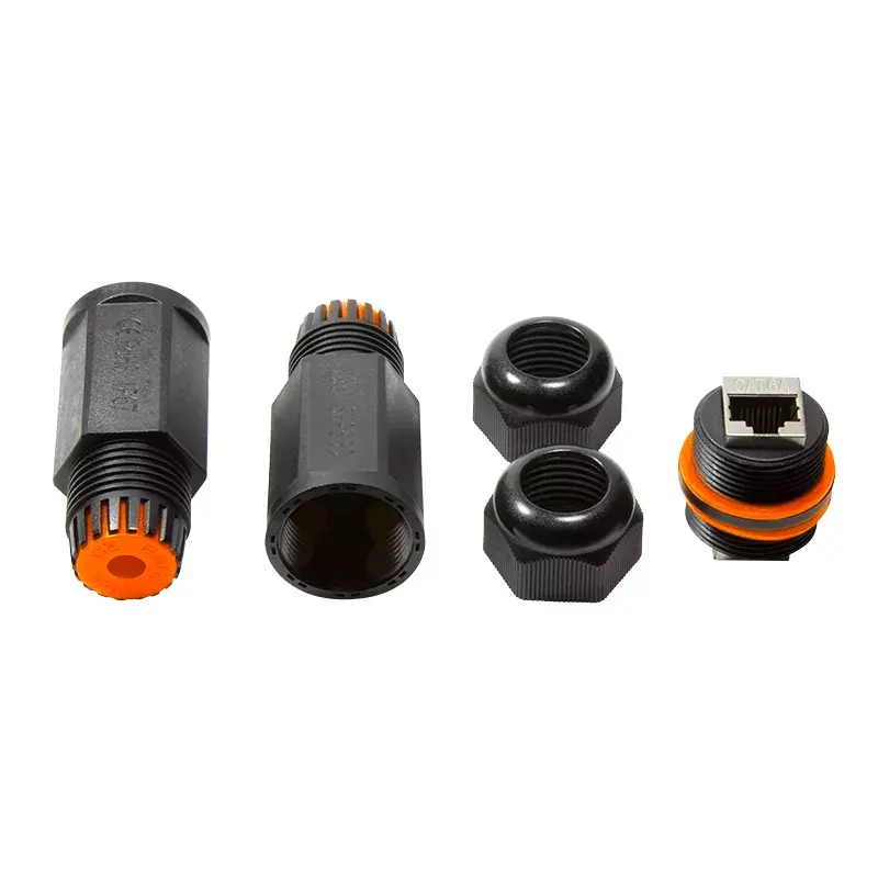 Conector de cabo LogiLink NP0081 2x RJ45 preto