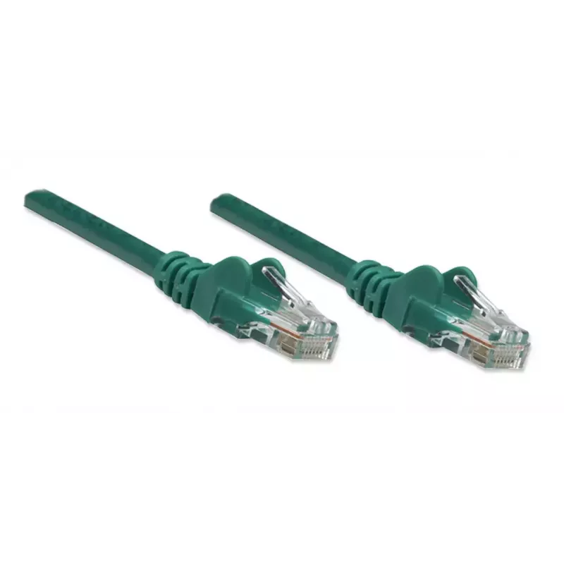Intellinet 318167 cabo de rede patch Cat5e U/UTP, RJ45, snagless, 0,5 m, verde