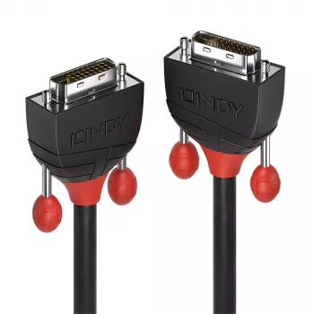 Cabo DVI-D Dual Link Lindy 5 m, linha preta