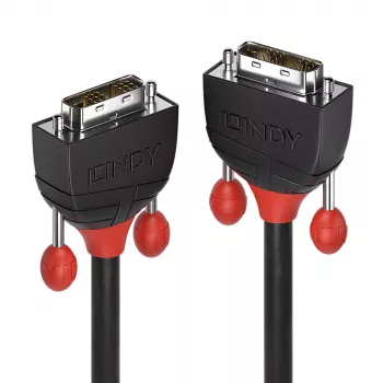 Cabo DVI-D Single Link Lindy 1 m, linha preta