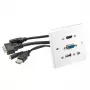 Placa de parede Lindy Multi AV 60220 HDMI VGA USB A 3,5 mm