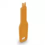 Chave de bloqueio de porta RJ45 Lindy laranja modelo 47896 — chave de segurança mecânica para bloqueios de portas de rede