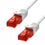 Cabo Ethernet ProXtend CAT6 RJ-45 U/UTP 7 m branco