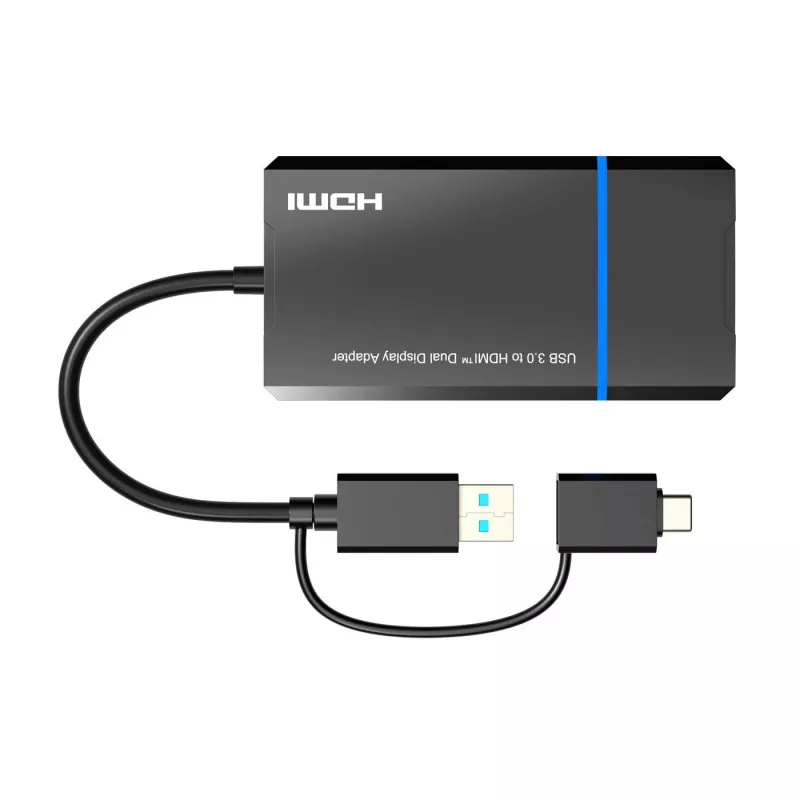 Adaptador Microconnect USB 3.1 Type-C para HDMI MC-USB3.1CHDMIX2-2IN1