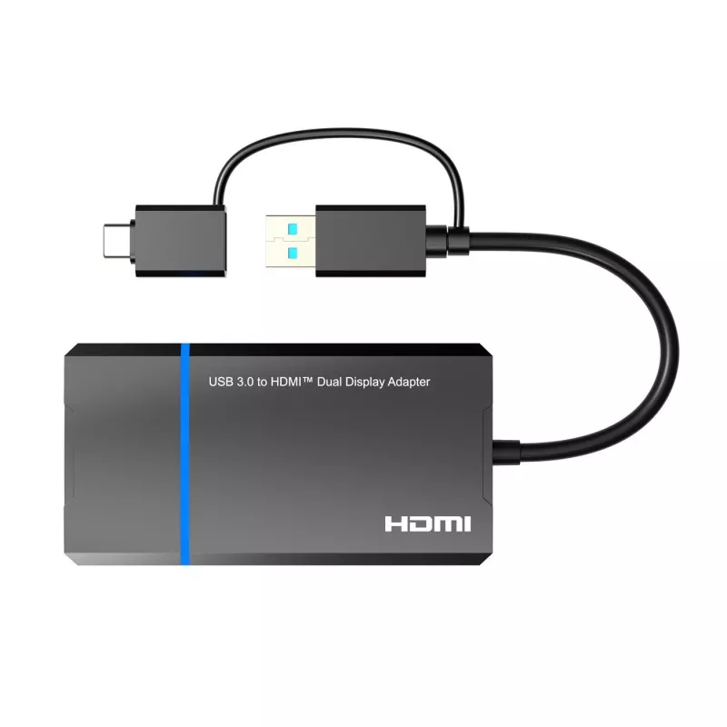 Adaptador Microconnect USB 3.1 Type-C para HDMI MC-USB3.1CHDMIX2-2IN1