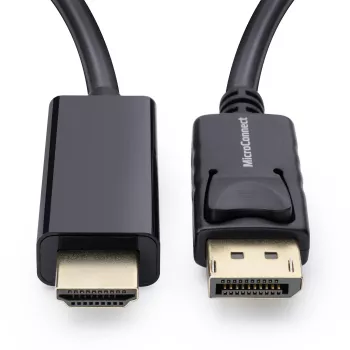 Adaptador de cabo de vídeo Microconnect MC-DP-HDMI-200 2 m DisplayPort preto
