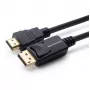 Adaptador de cabo de vídeo Microconnect MC-DP-HDMI-1000 10 m DisplayPort preto