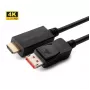 Adaptador de cabo de vídeo Microconnect MC-DP-HDMI-2004K 2 m DisplayPort preto