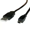 Cabo USB 2.0 ROLINE A - 5-Pin Mini macho/macho 3,0 m
