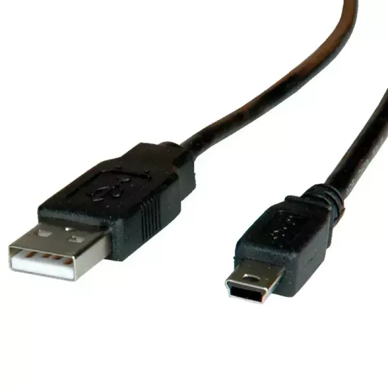 Cabo USB 2.0 ROLINE A - 5-Pin Mini macho/macho 3,0 m