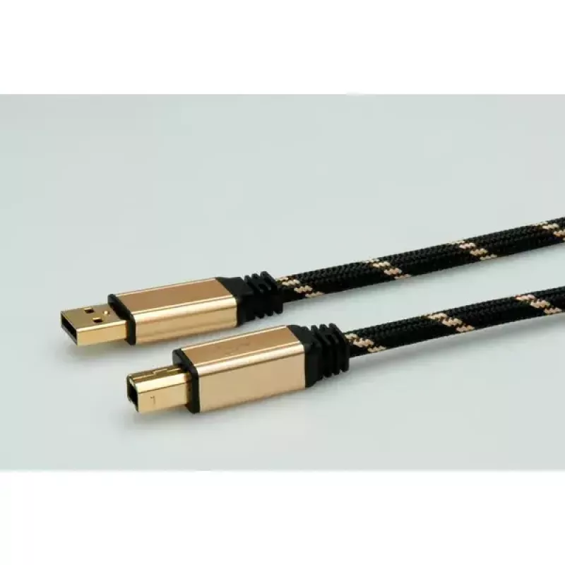Cabo USB ROLINE GOLD A - B macho/macho 4,5 m
