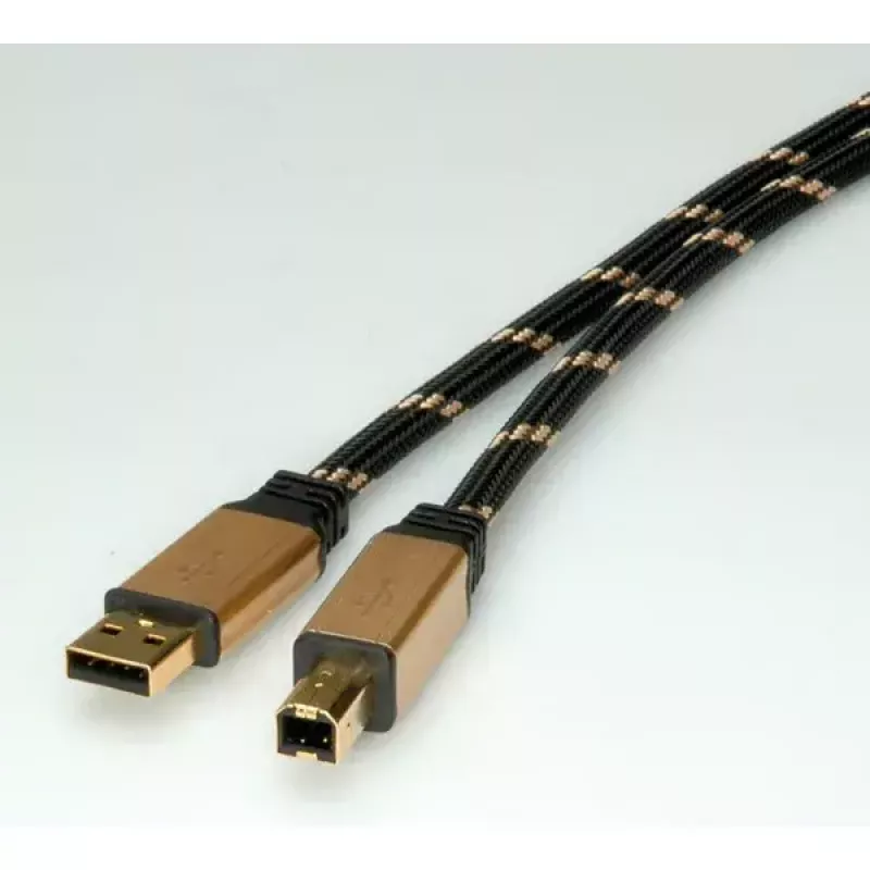 Cabo USB ROLINE GOLD A - B macho/macho 4,5 m
