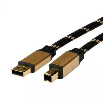 Cabo USB ROLINE GOLD A - B macho/macho 4,5 m