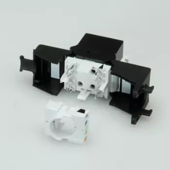 Keystone Jack ROLINE Cat. 6a RJ-45 não blindado sem ferramentas schlank preto
