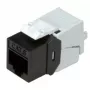 Conector fêmea Keystone ROLINE Cat.6/Classe E schlank RJ-45 não blindado preto