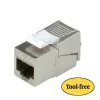 Keystone Jack ROLINE Cat.6/Class E 26.11.0377 prateado