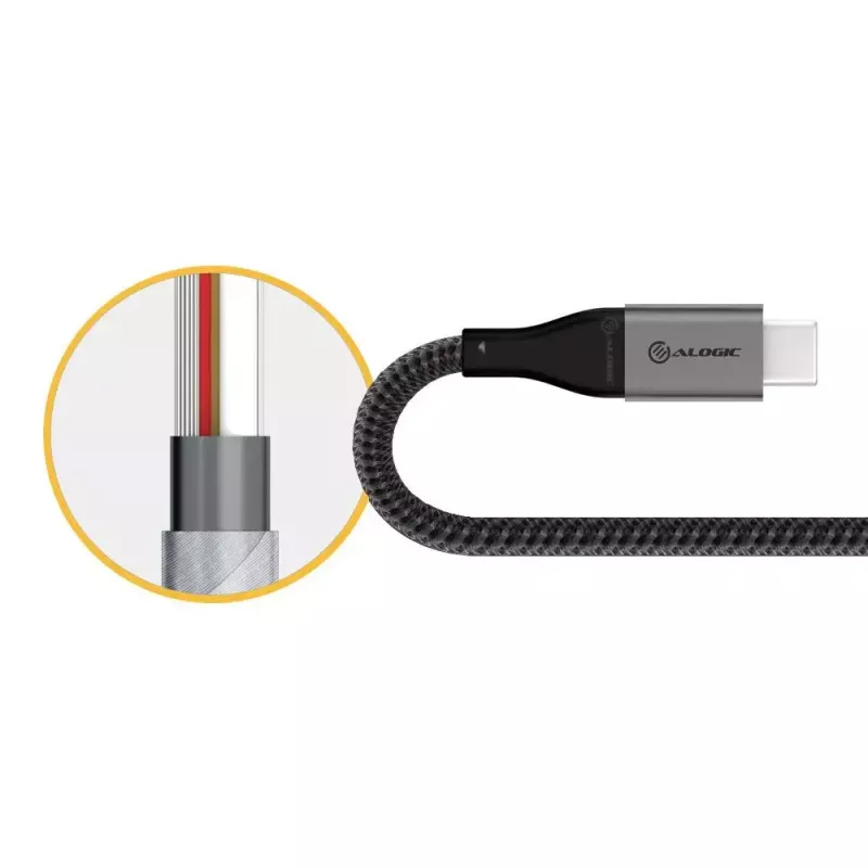 Cabo USB ALOGIC ULCA2030-SGR 0,3 m USB 2.0 cinzento