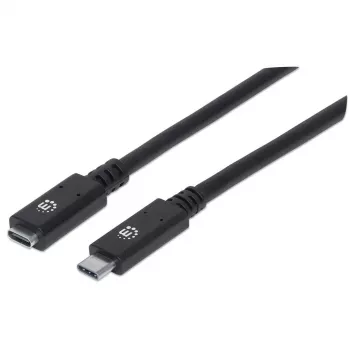 Cabo de extensão USB-C Manhattan 50 cm macho para fêmea