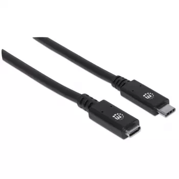 Cabo de extensão USB-C Manhattan 50 cm macho para fêmea