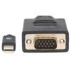 Manhattan 152167 conversor de vídeo de Mini DisplayPort para VGA, preto