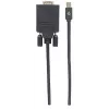 Manhattan 152167 conversor de vídeo de Mini DisplayPort para VGA, preto