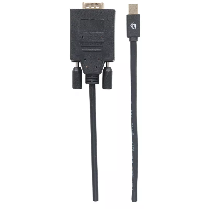 Manhattan 152167 conversor de vídeo de Mini DisplayPort para VGA, preto