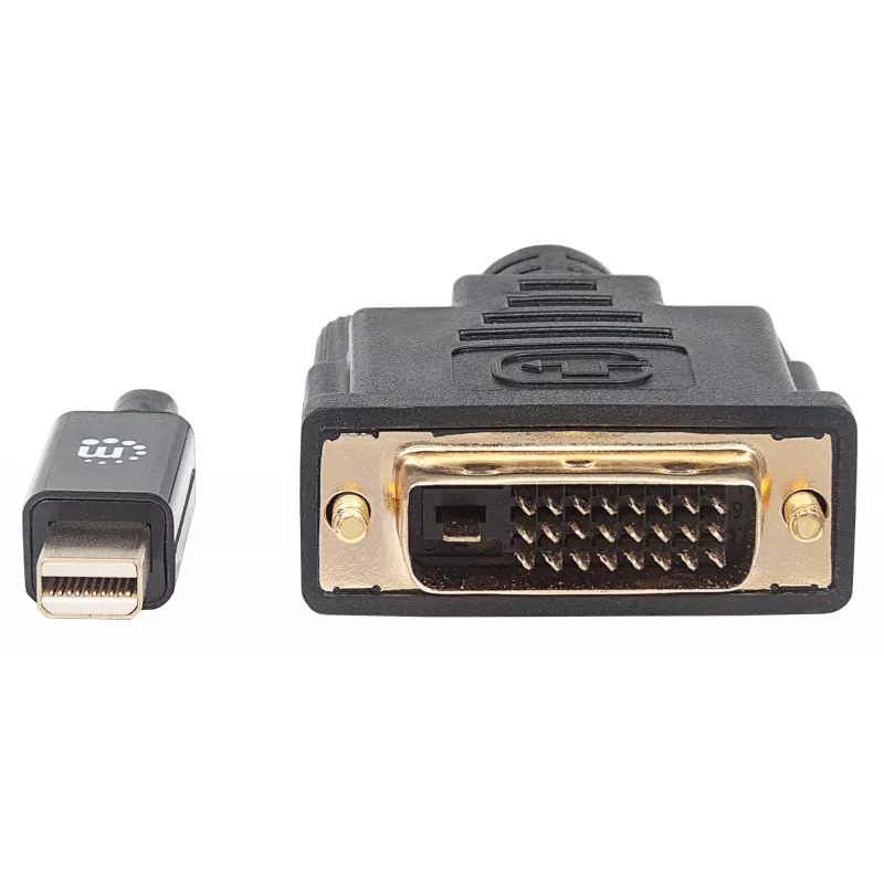 Manhattan 152150 cabo de vídeo de Mini DisplayPort para DVI-D, macho para macho, passivo, 1,8 m, preto