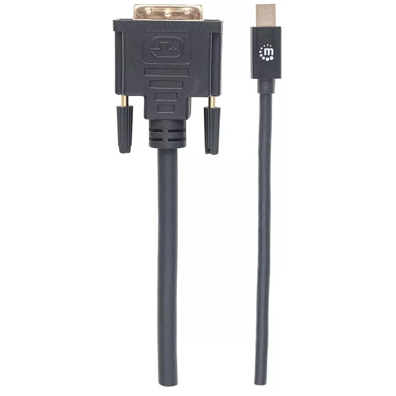 Manhattan 152150 cabo de vídeo de Mini DisplayPort para DVI-D, macho para macho, passivo, 1,8 m, preto
