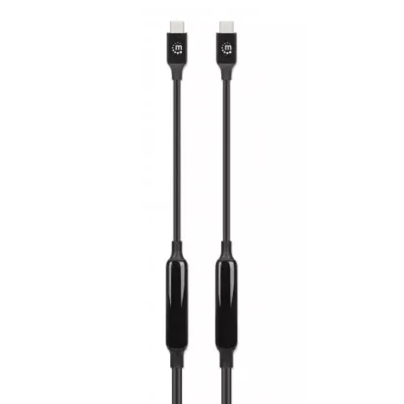 Cabo USB-C Manhattan 5m ativo macho-macho 10 Gbit/s 3A preto