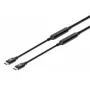 Cabo USB-C Manhattan 5m ativo macho-macho 10 Gbit/s 3A preto