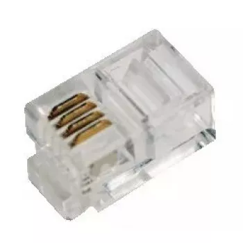 Ficha RJ10 LogiLink MP0017 transparente