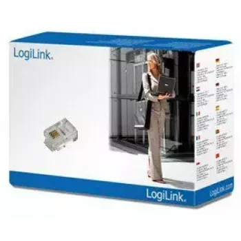 Ficha RJ11 LogiLink MP0018 transparente