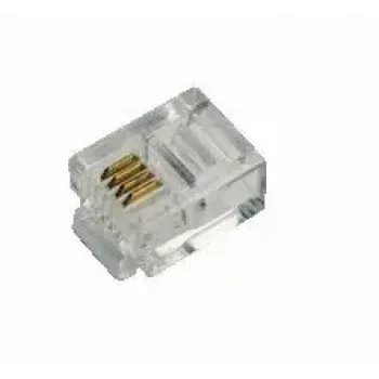 Ficha RJ11 LogiLink MP0018 transparente