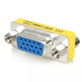 Adaptador VGA HD15 StarTech.com Slimline - F/F, VGA, VGA, prateado